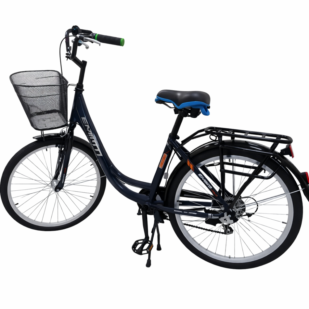 City bike 26” с корзиной и задним багажником